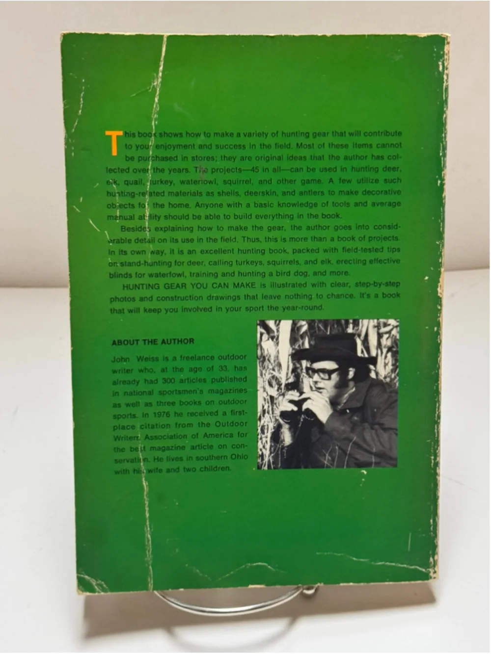 Hunting Gear You Can Make, John Weiss Outdoor Life Book 1978 Paperback